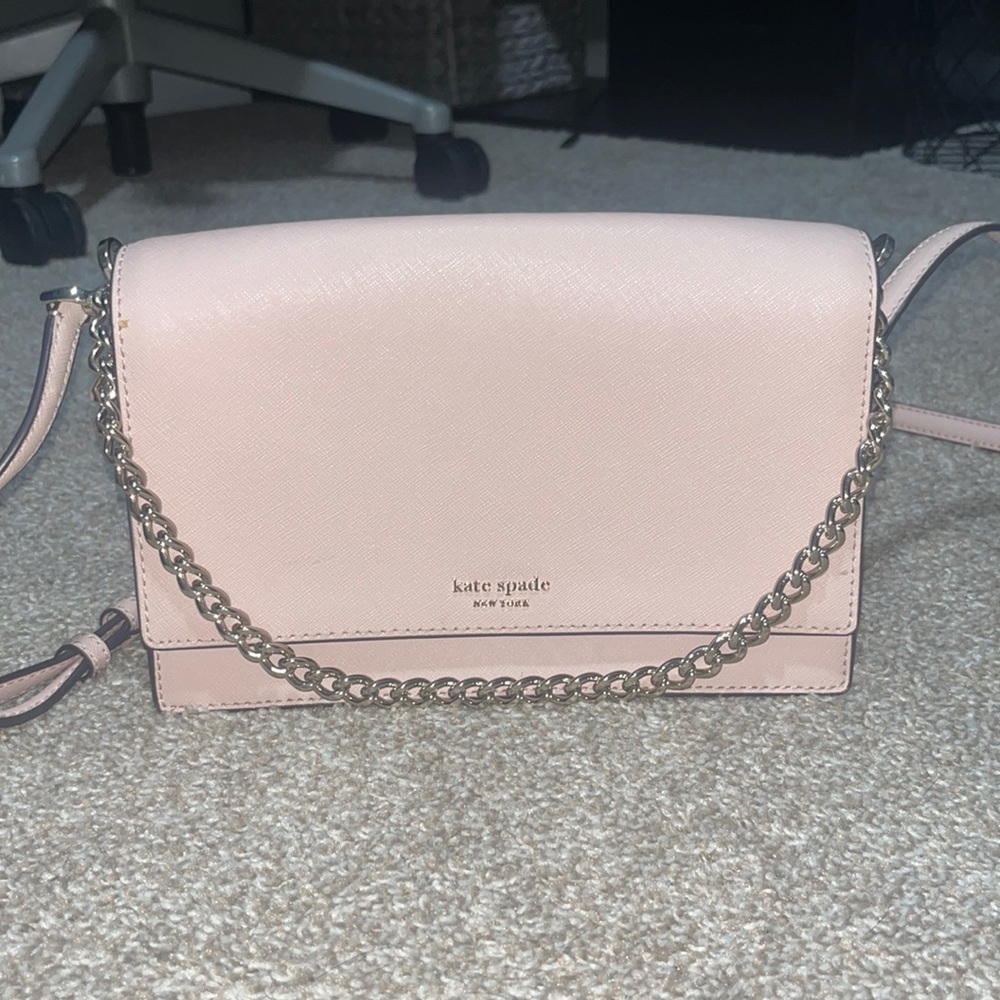 Kate spade pink chain front crossbody